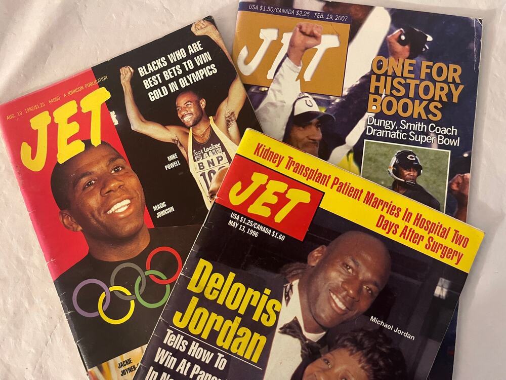 JET Magazine Lot of 3 Michael Jordan Magic Johnson Olympics Super Bowl 1992 1996